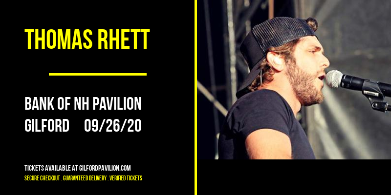 Thomas Rhett at Bank of NH Pavilion tickets Thomas Rhett at Bank of NH Pavilion