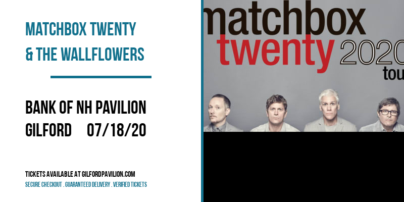 Matchbox Twenty & The Wallflowers at Bank of NH Pavilion tickets Matchbox Twenty & The Wallflowers at Bank of NH Pavilion