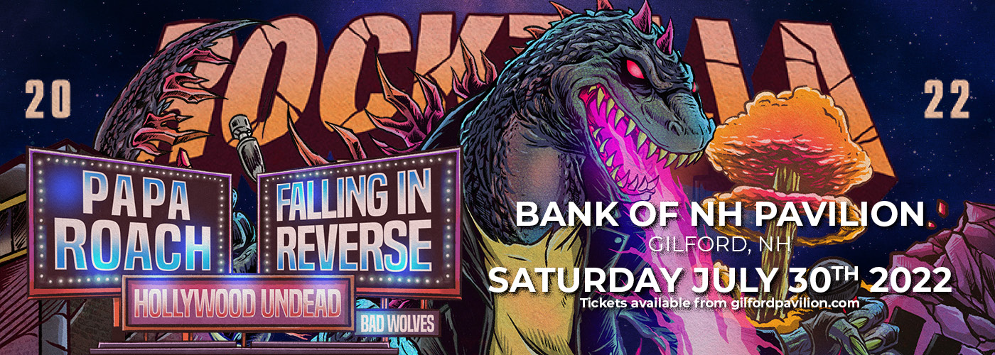 Rockzilla Tour: Falling in Reverse, Papa Roach, Hollywood Undead & Bad Wolves at Bank of NH Pavilion