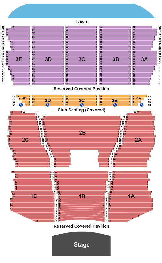 Seating Chart Bank Of Nh Pavilion Gilford New Hampshire