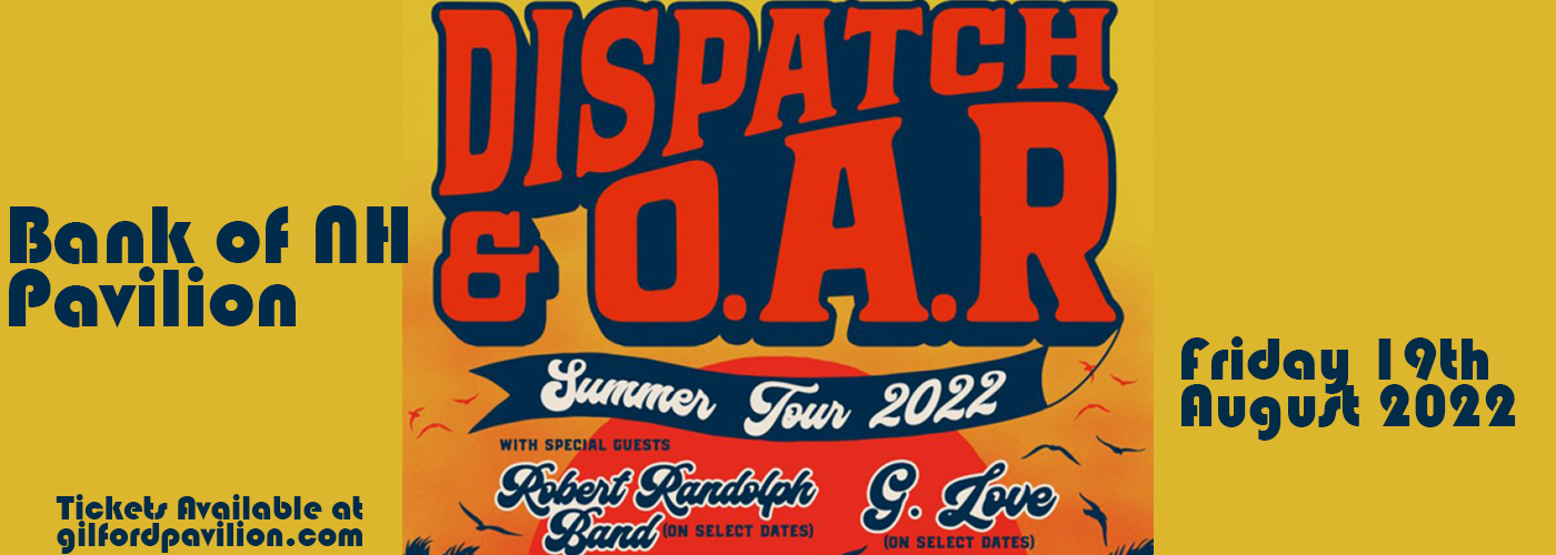 Dispatch & O.A.R. at Bank of NH Pavilion tickets Dispatch & O.A.R. at Bank of NH Pavilion