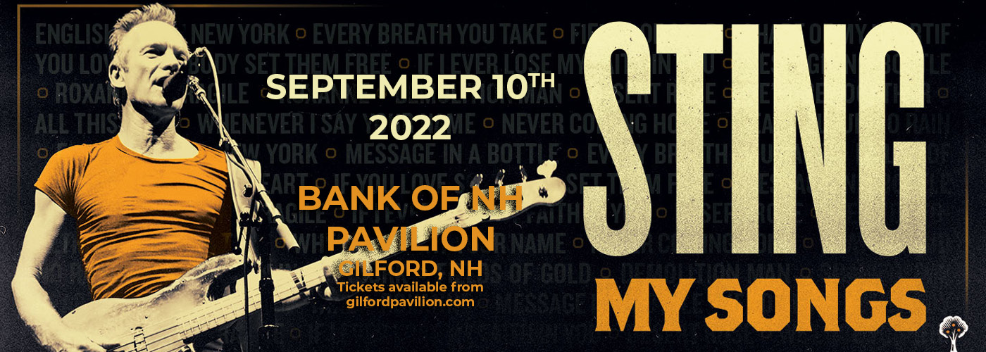 Sting: My Songs Tour 2022 at Bank of NH Pavilion