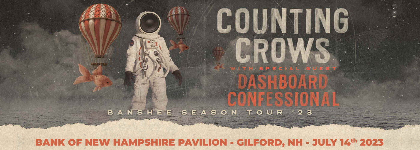Counting Crows & Dashboard Confessional at Bank of NH Pavilion tickets Counting Crows & Dashboard Confessional at Bank of NH Pavilion