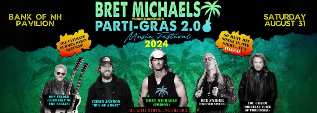 Bret Michaels at Bank of New Hampshire Pavilion