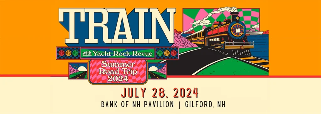 Train & Yacht Rock Revue at Bank of New Hampshire Pavilion